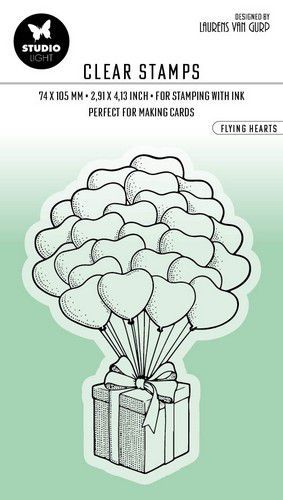 Studio Light Clear Stamps by Laurens No. 349, Flying Hearts A7