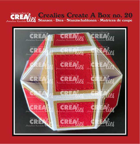 Crealies Create a Box No. 20, Stanzschablone Disco Ball Box