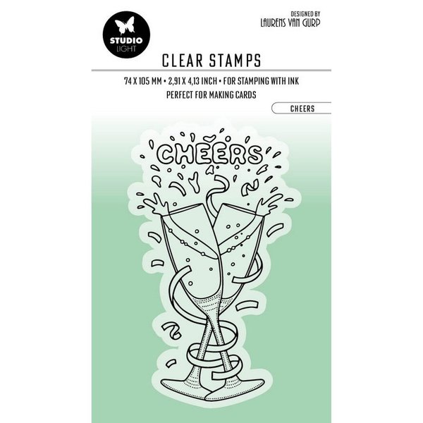 Studio Light Clear Stamps by Laurens No. 353, Cheers, A7