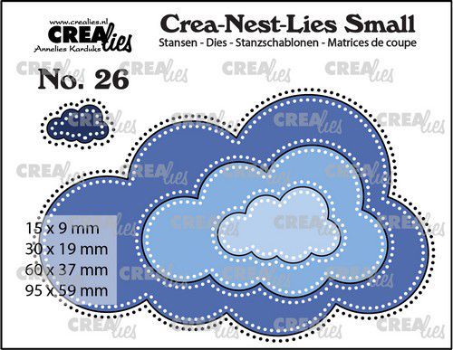 Crealies Crea-Nest-Lies Small No. 26 Clouds