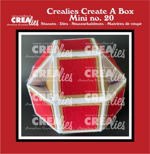 Crealies Create a Box Mini No. 20, Stanzschablone Disco Ball Box
