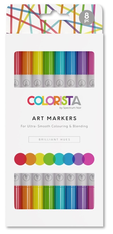 Spectrum Noir Colorista Art Markers Set - Brilliant Hues