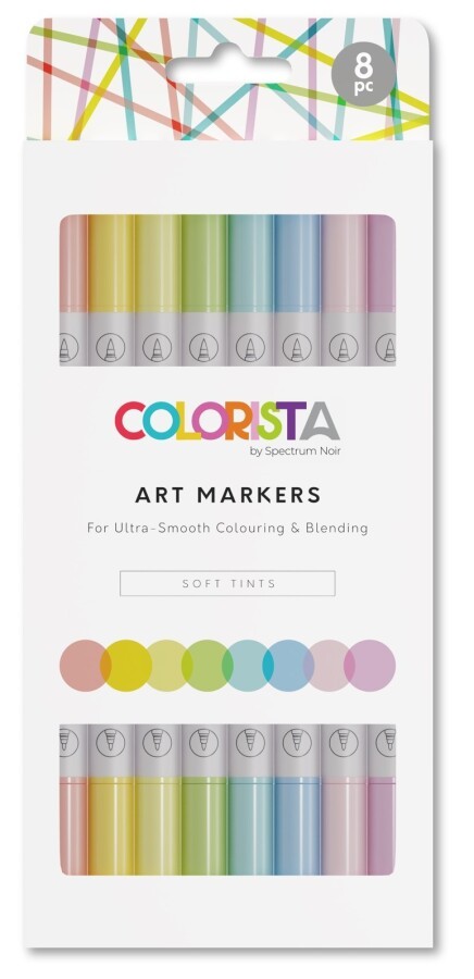 Spectrum Noir Colorista Art Markers Set - Soft Tints