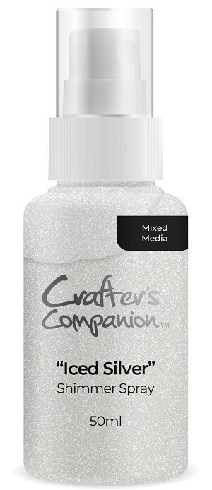 Crafters Companion Shimmer Spray - Iced Silver