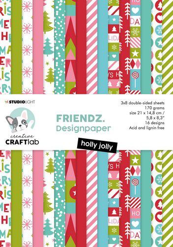Studio Light Friendz Designpapier Holly Jolly, A5