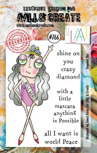 AALL & CREATE Clear Stamps Pageant Dee #766