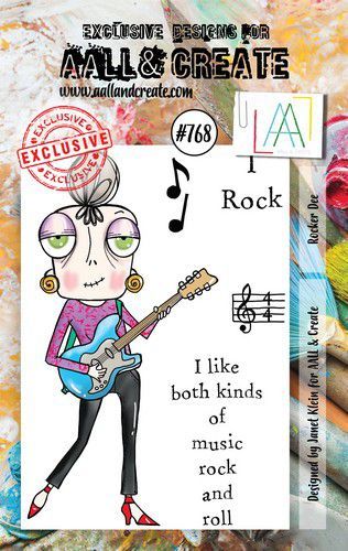 AALL & CREATE Clear Stamps Rocker Dee #768