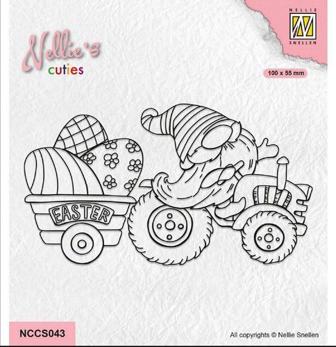 Clear Stamp Nellie's Cuties Easter Gnome 1