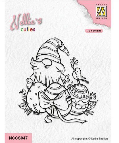 Clear Stamp Nellie's Cuties Easter Gnome 5