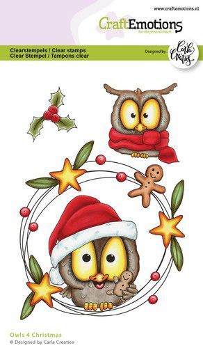 Clear Stamps Owls 4 Christmas, A6