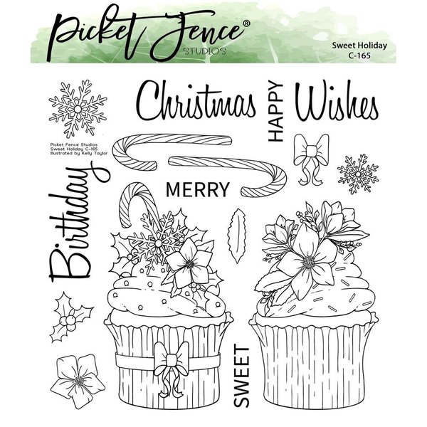 Picket Fence Clear Stamp Sweet Holiday